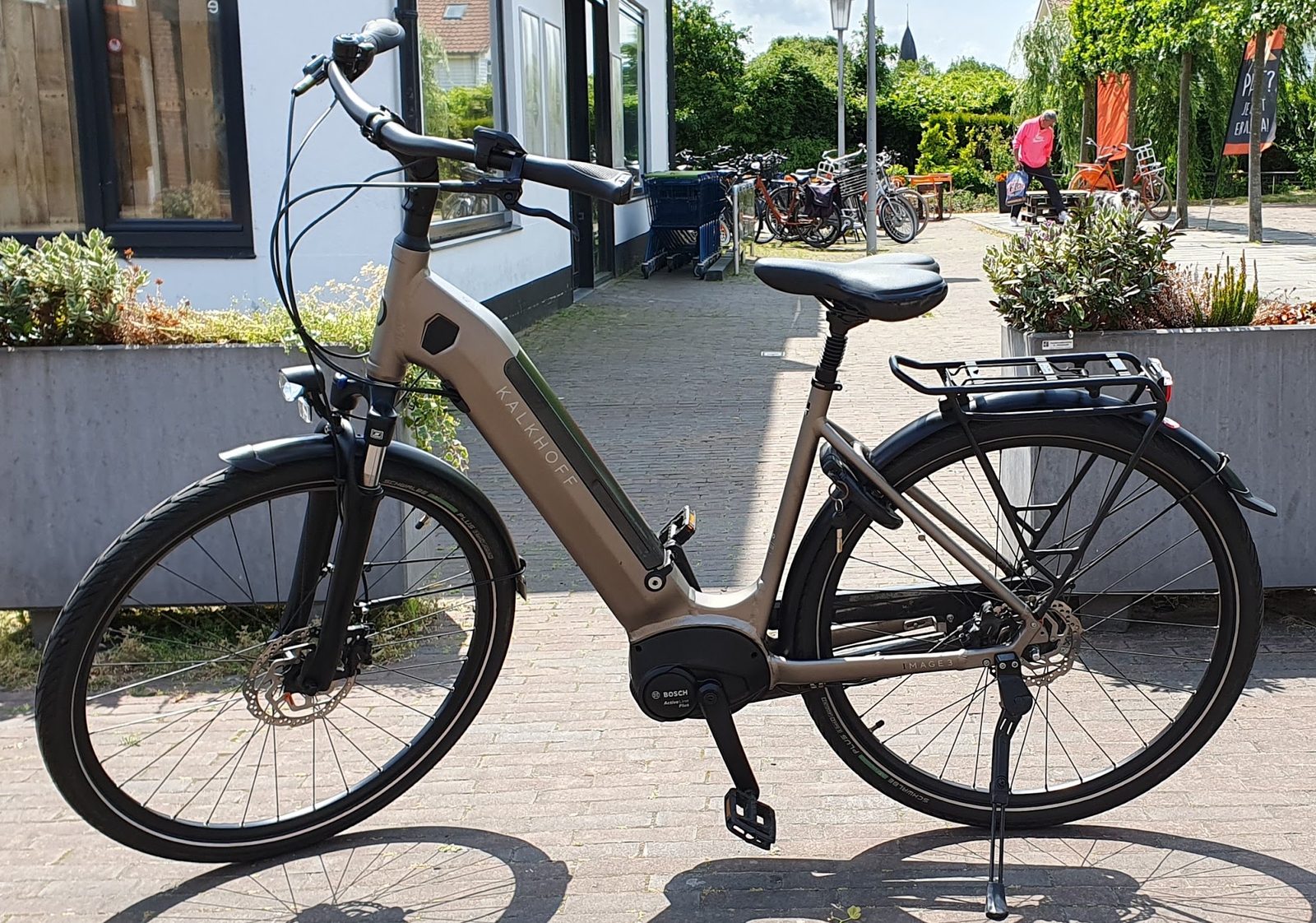 Kalkhoff e-bike met Bosch Active Line Plus motor in de zon